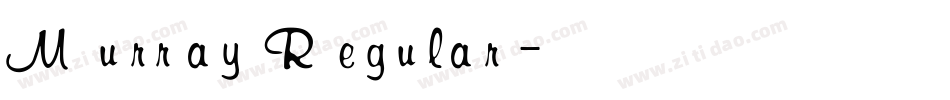 Murray Regular字体转换